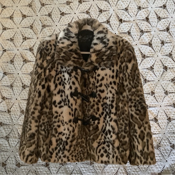 nuage Jackets & Blazers - Nuage Faux Leopard Toggle Closure Coat